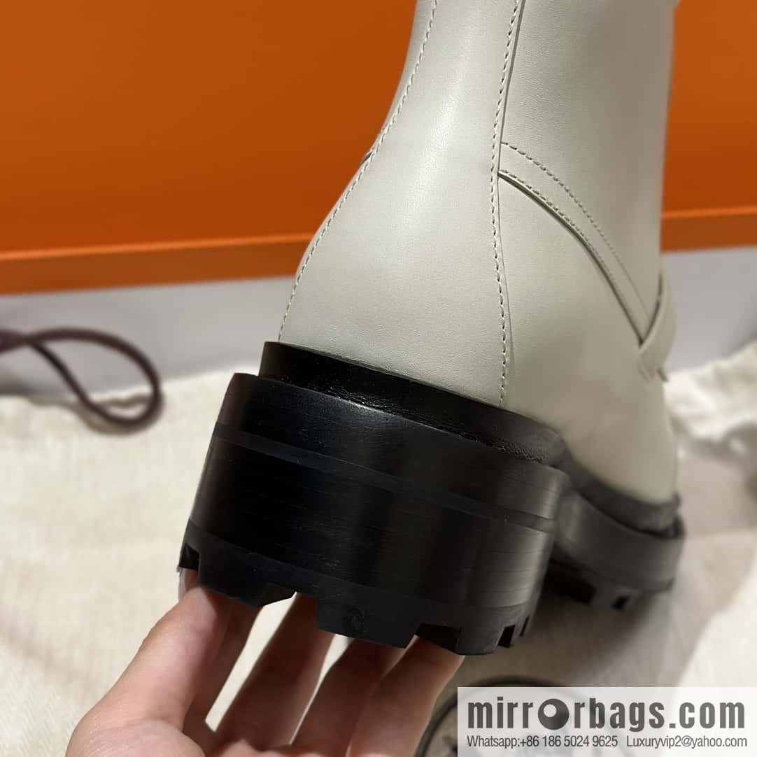 Hermès Calfskin Kelly Martin Boots