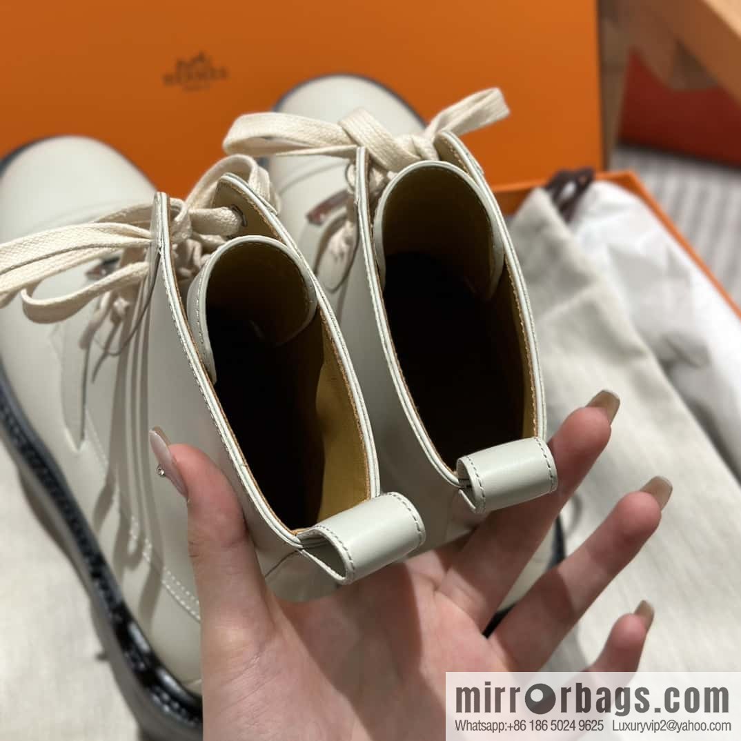 Hermès Calfskin Kelly Martin Boots