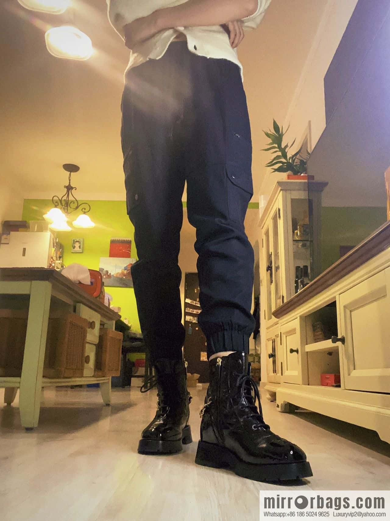 CHANEL Xiaoxiang Autumn and winter rhombus chain Martin boots