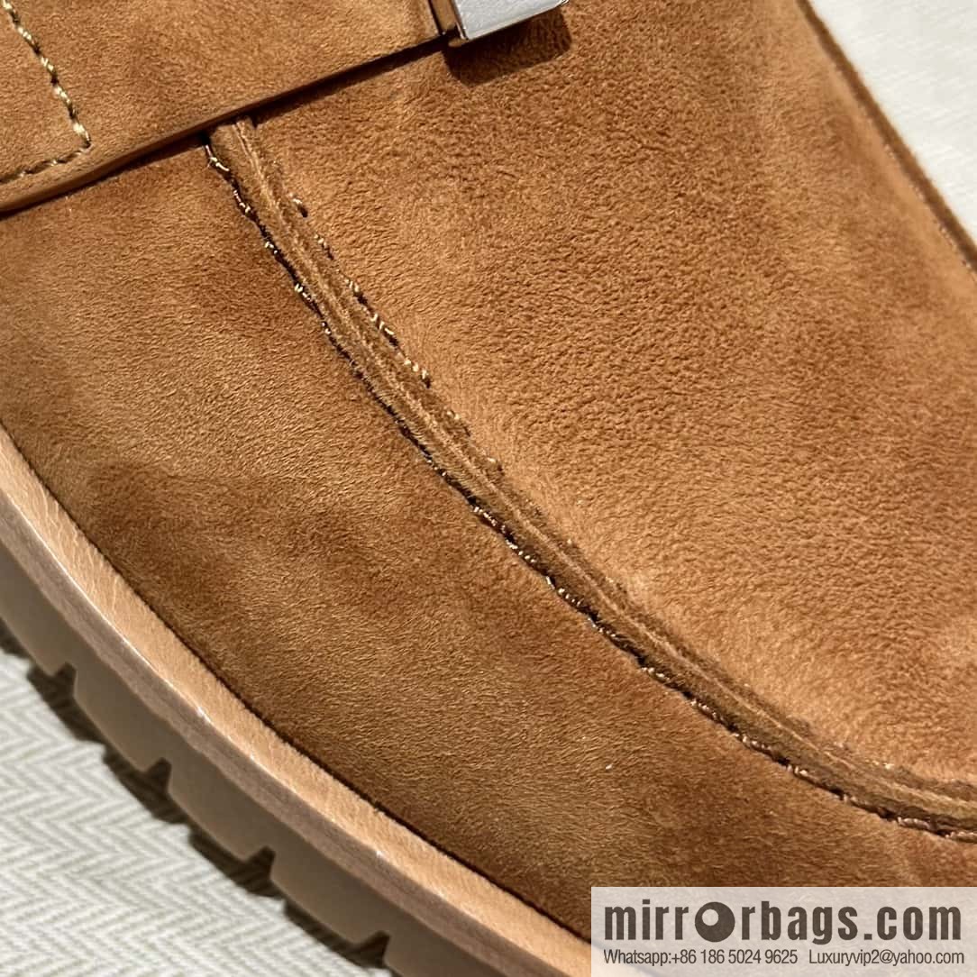 Hermès calfskin Faubourg loafers