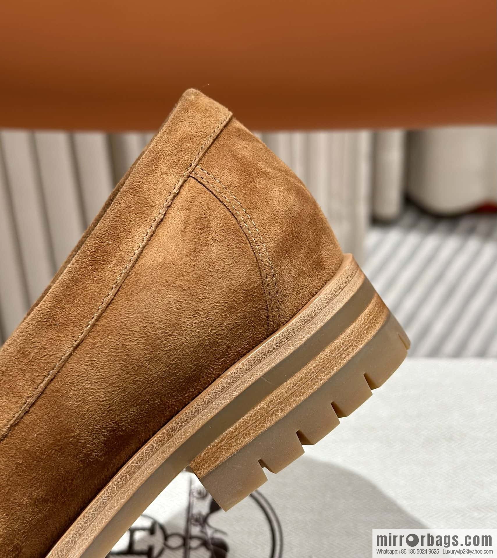 Hermès calfskin Faubourg loafers
