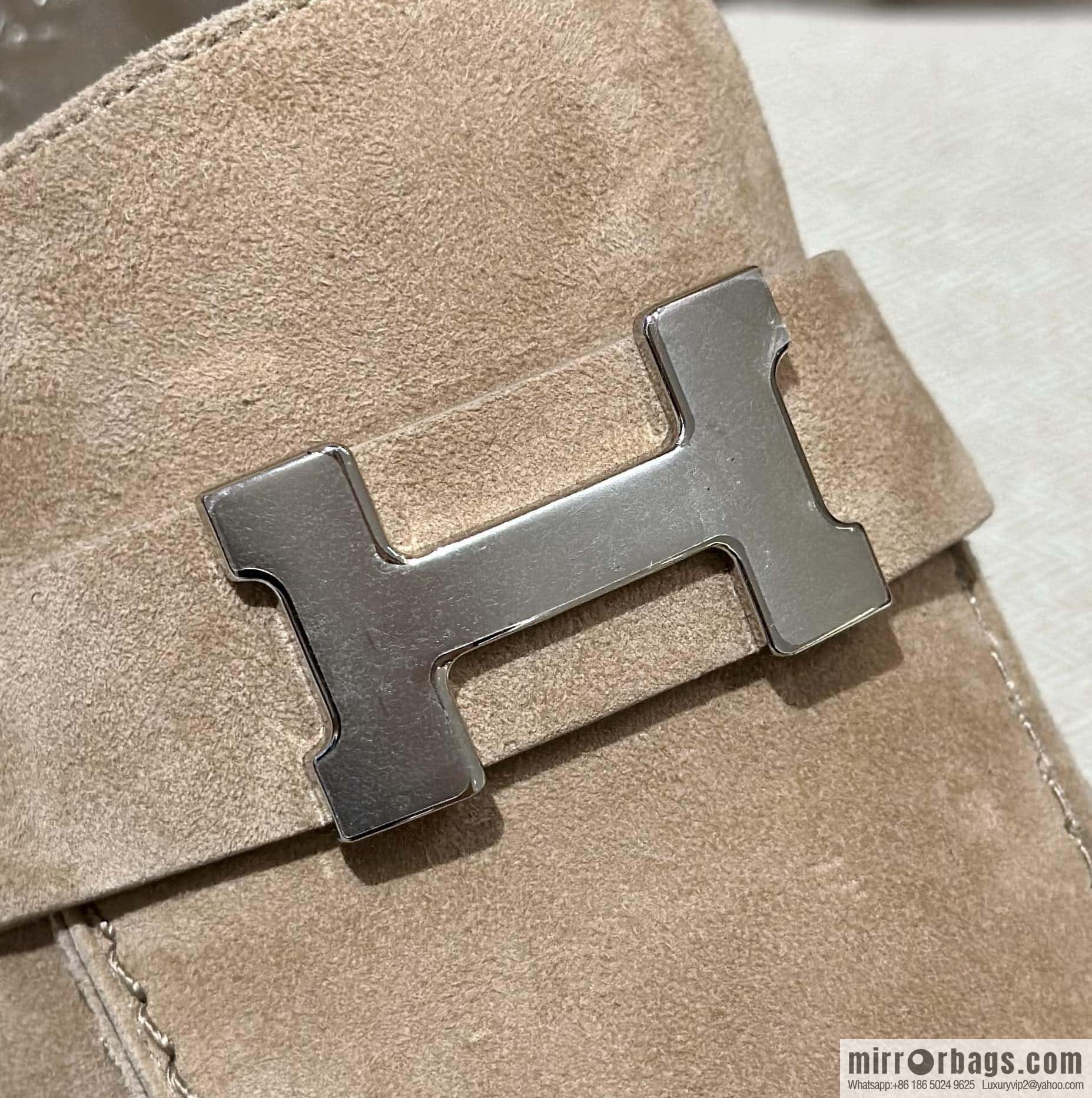 Hermès calfskin Faubourg loafers