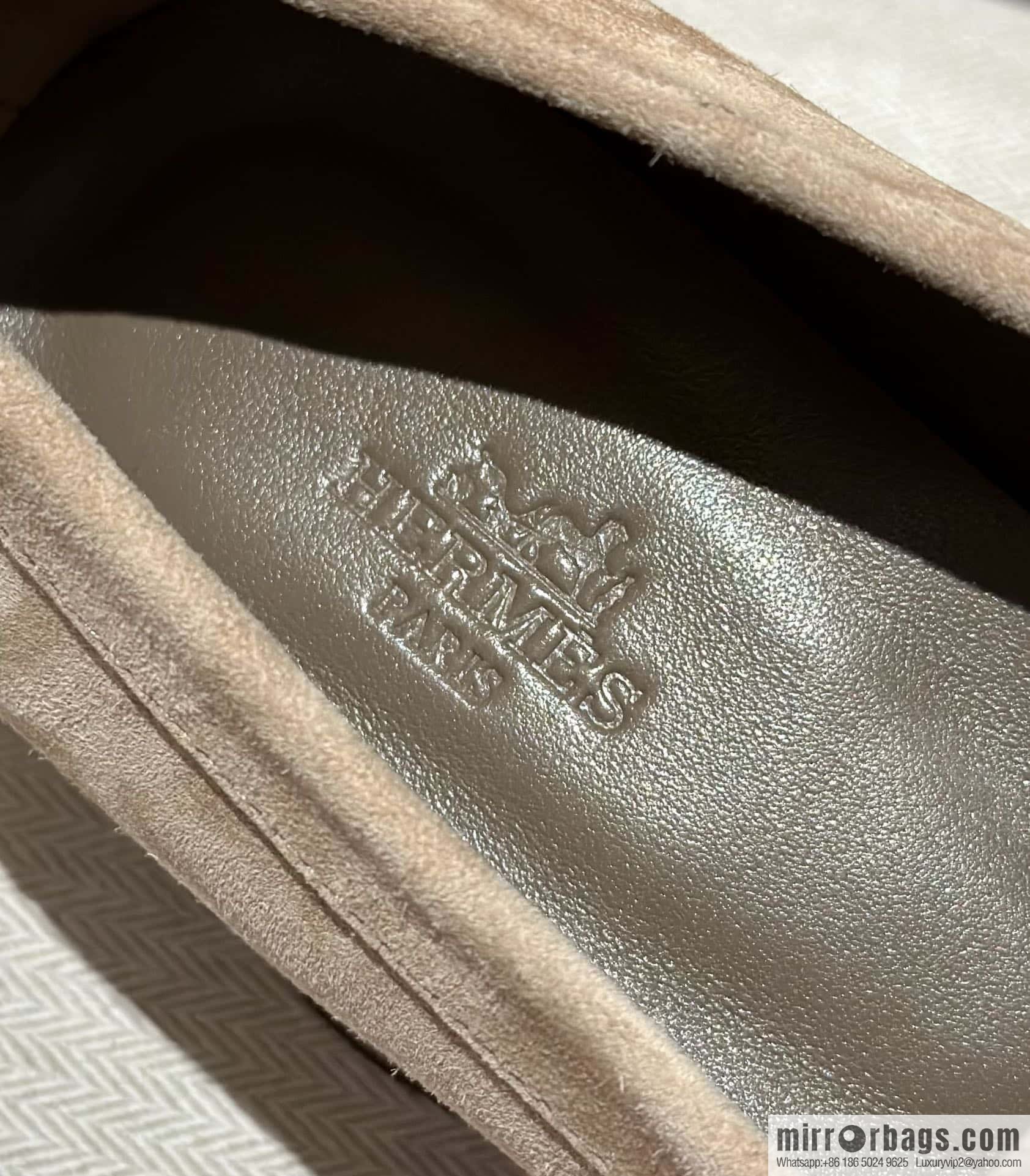 Hermès calfskin Faubourg loafers