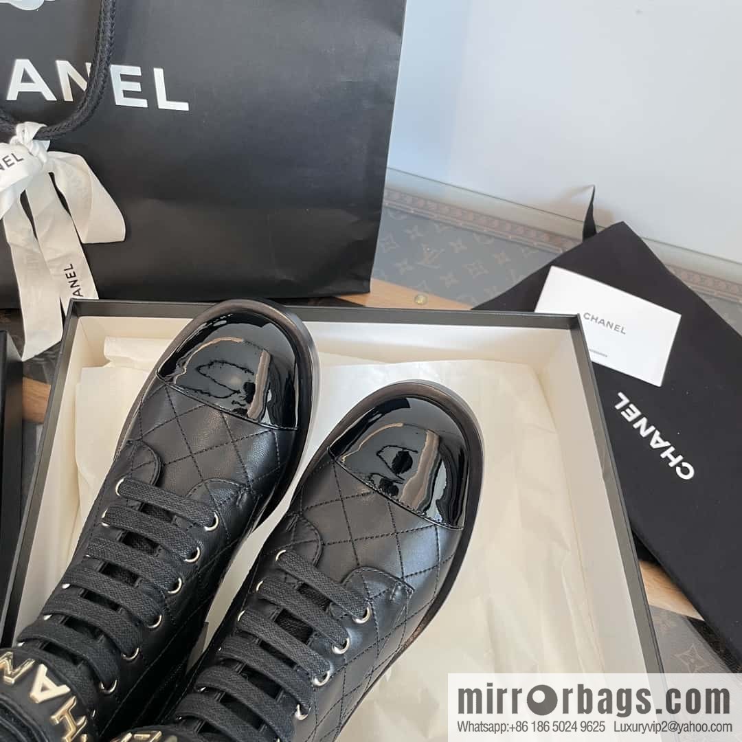 CHANEL Xiaoxiang rhombus letter side zipper locomotive short boots