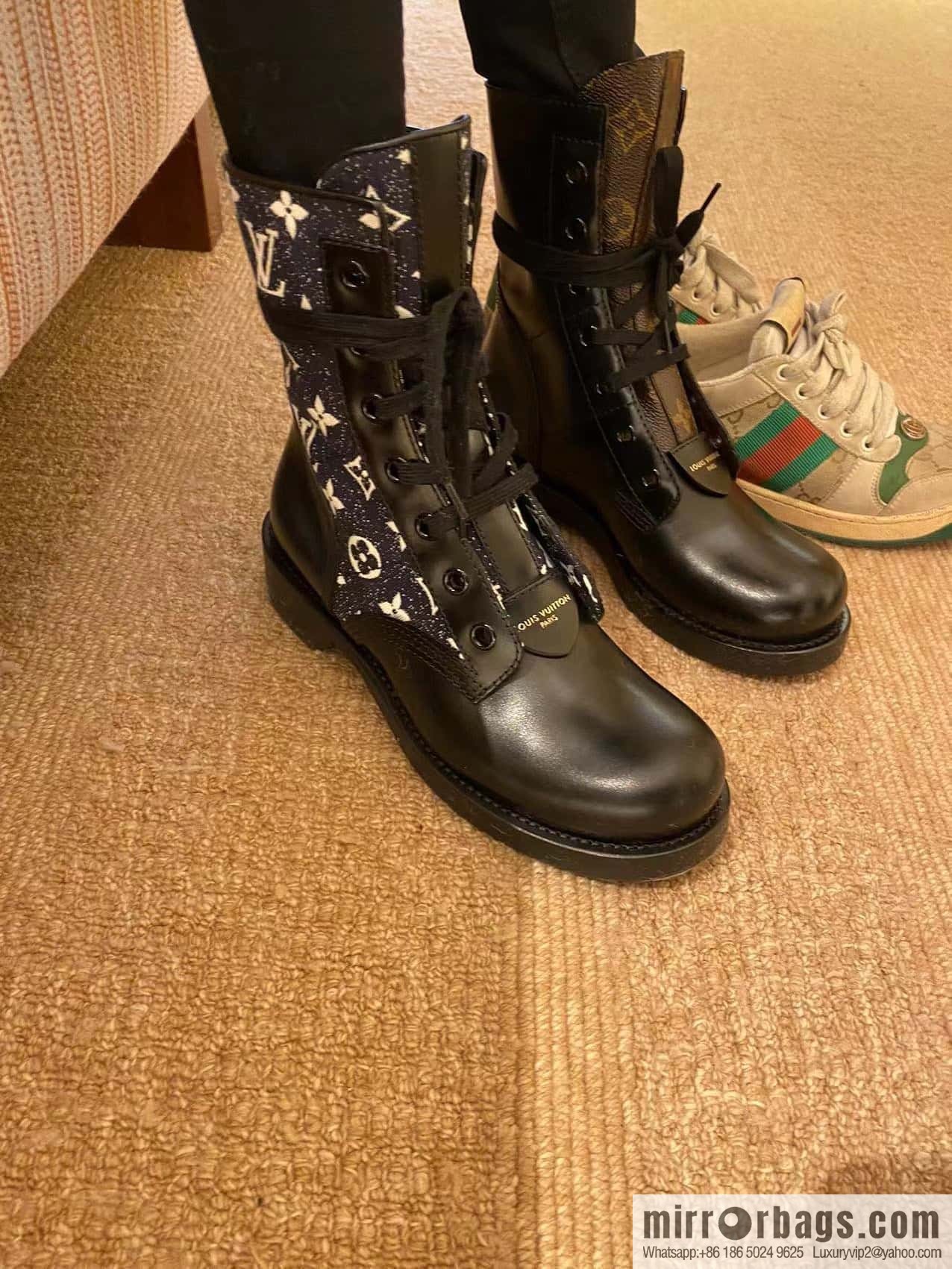 LV Classic Motorcycle Martin Boots