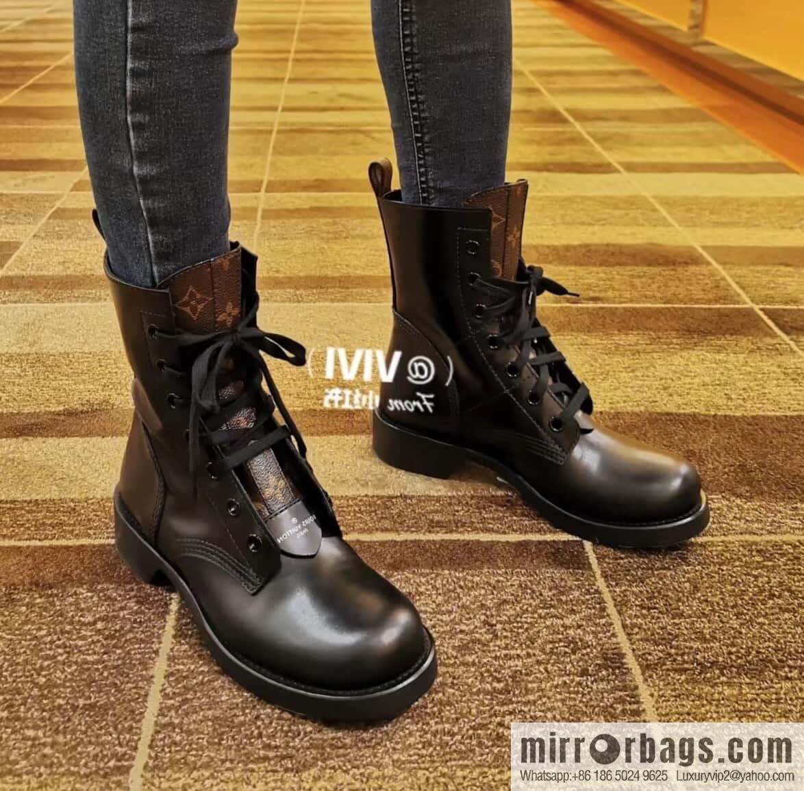 LV Classic Motorcycle Martin Boots