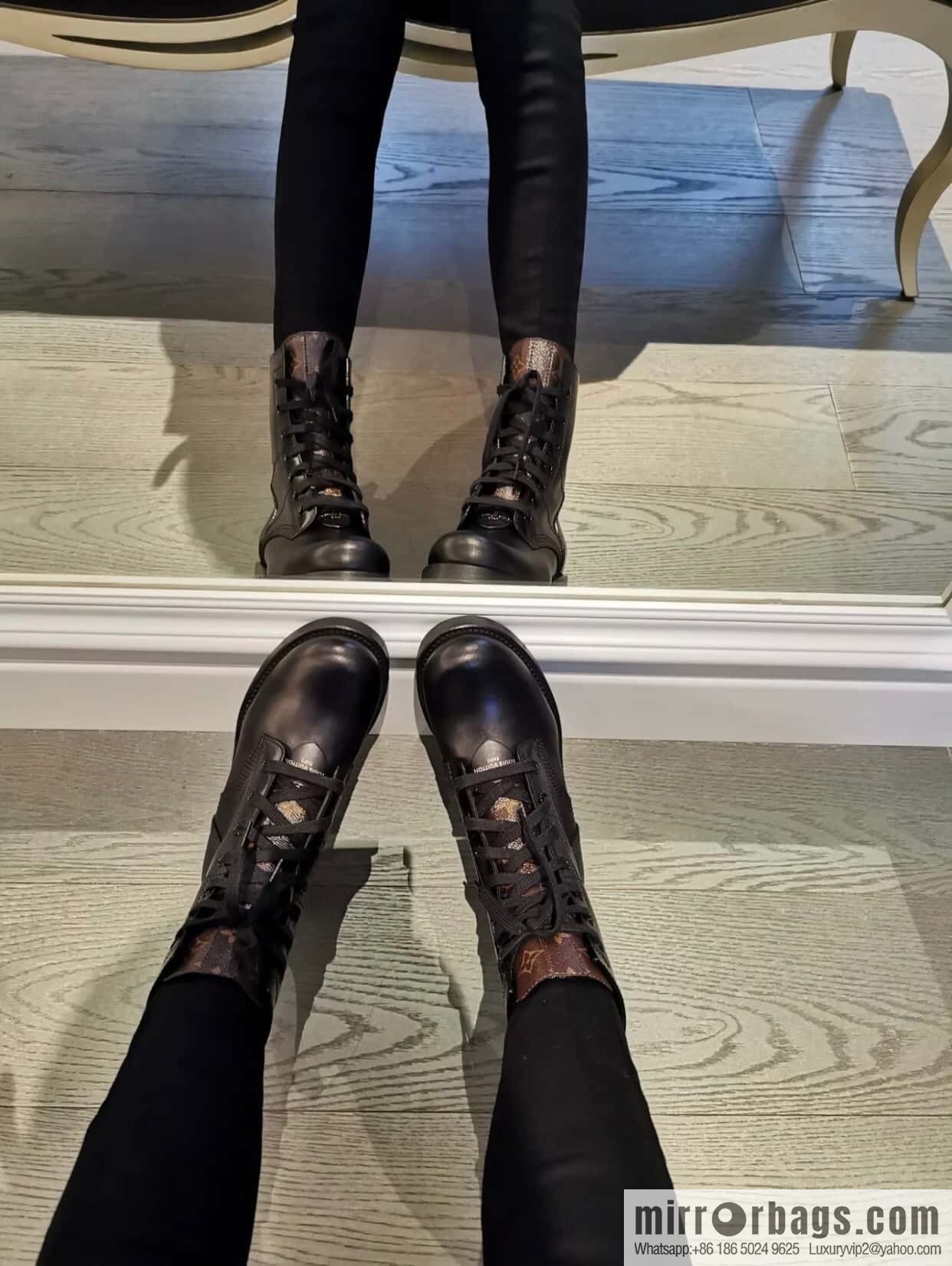 LV Classic Motorcycle Martin Boots