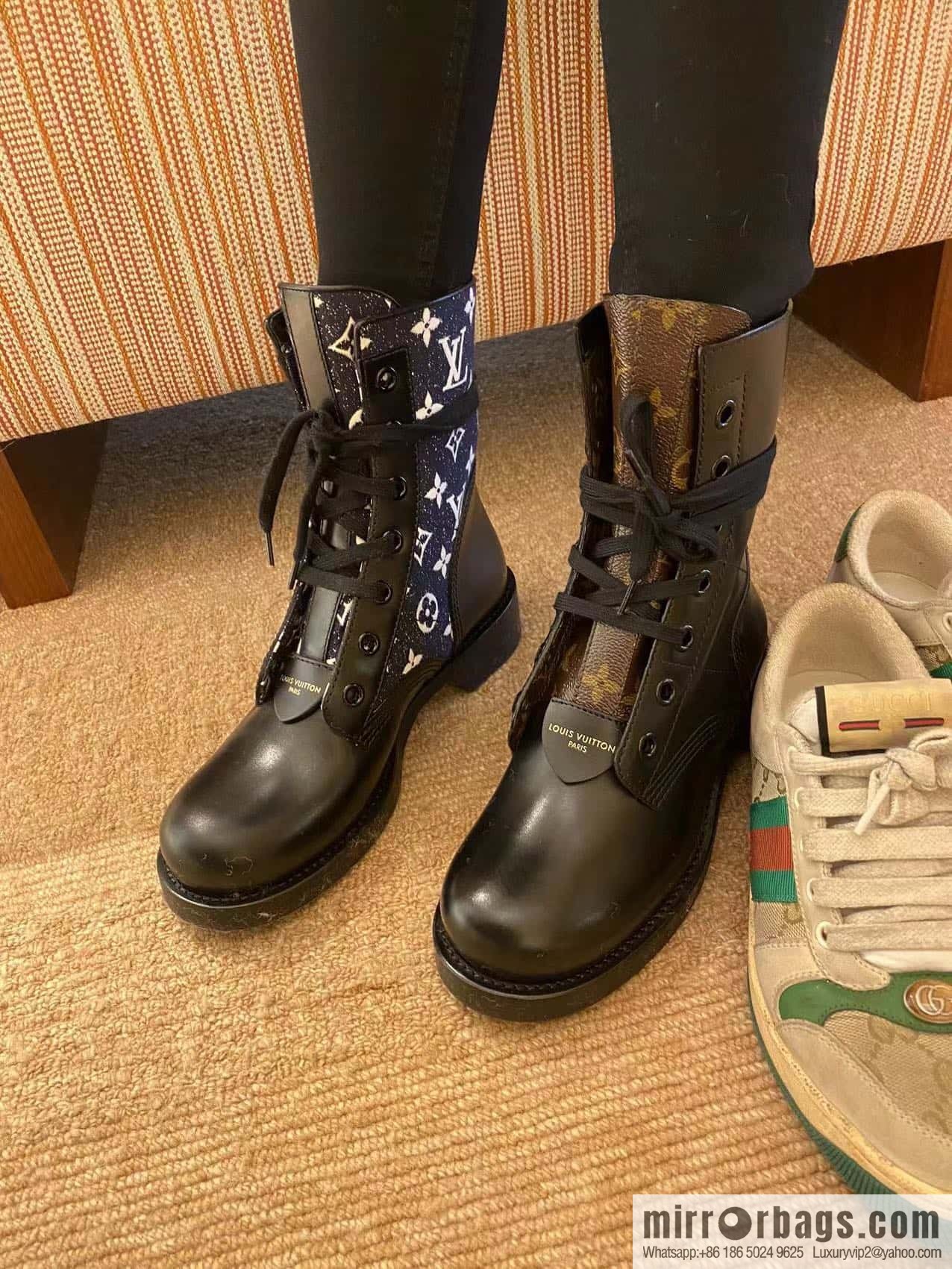 LV Classic Motorcycle Martin Boots