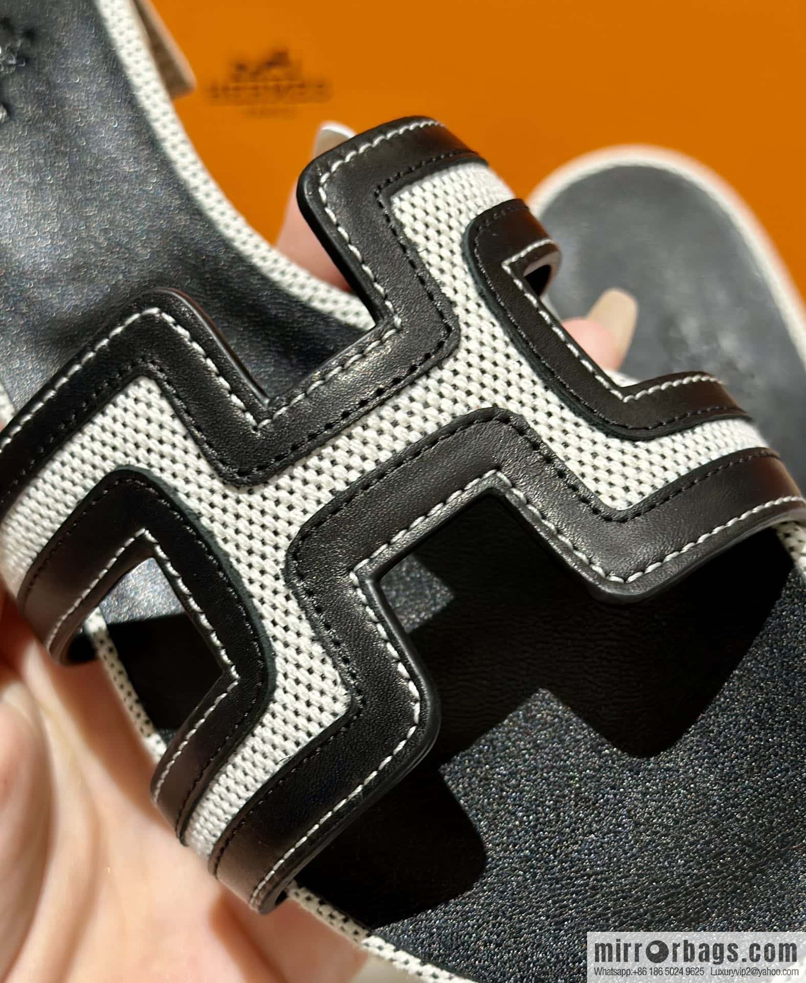Hermes, black patchwork heels