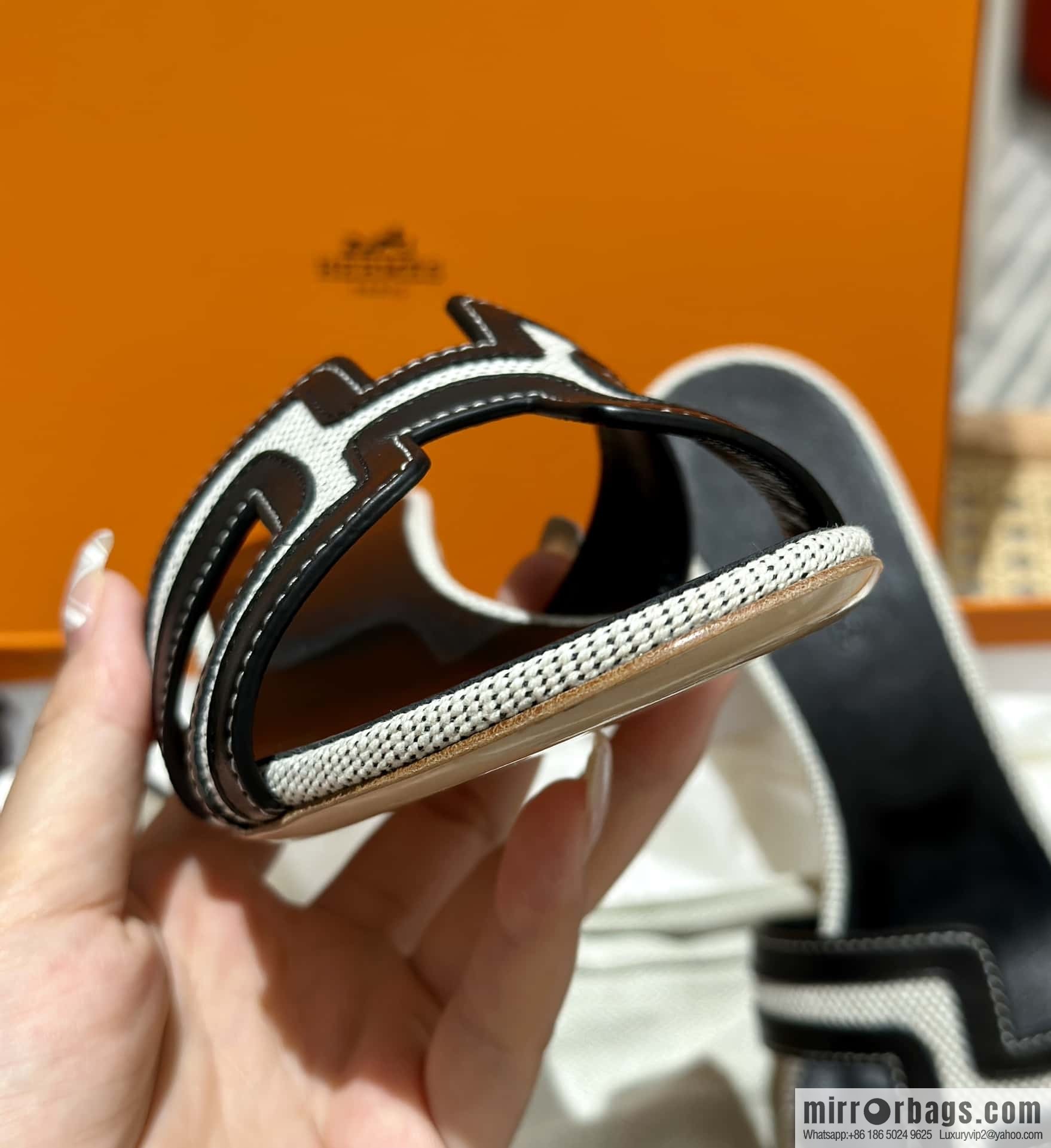 Hermes, black patchwork heels