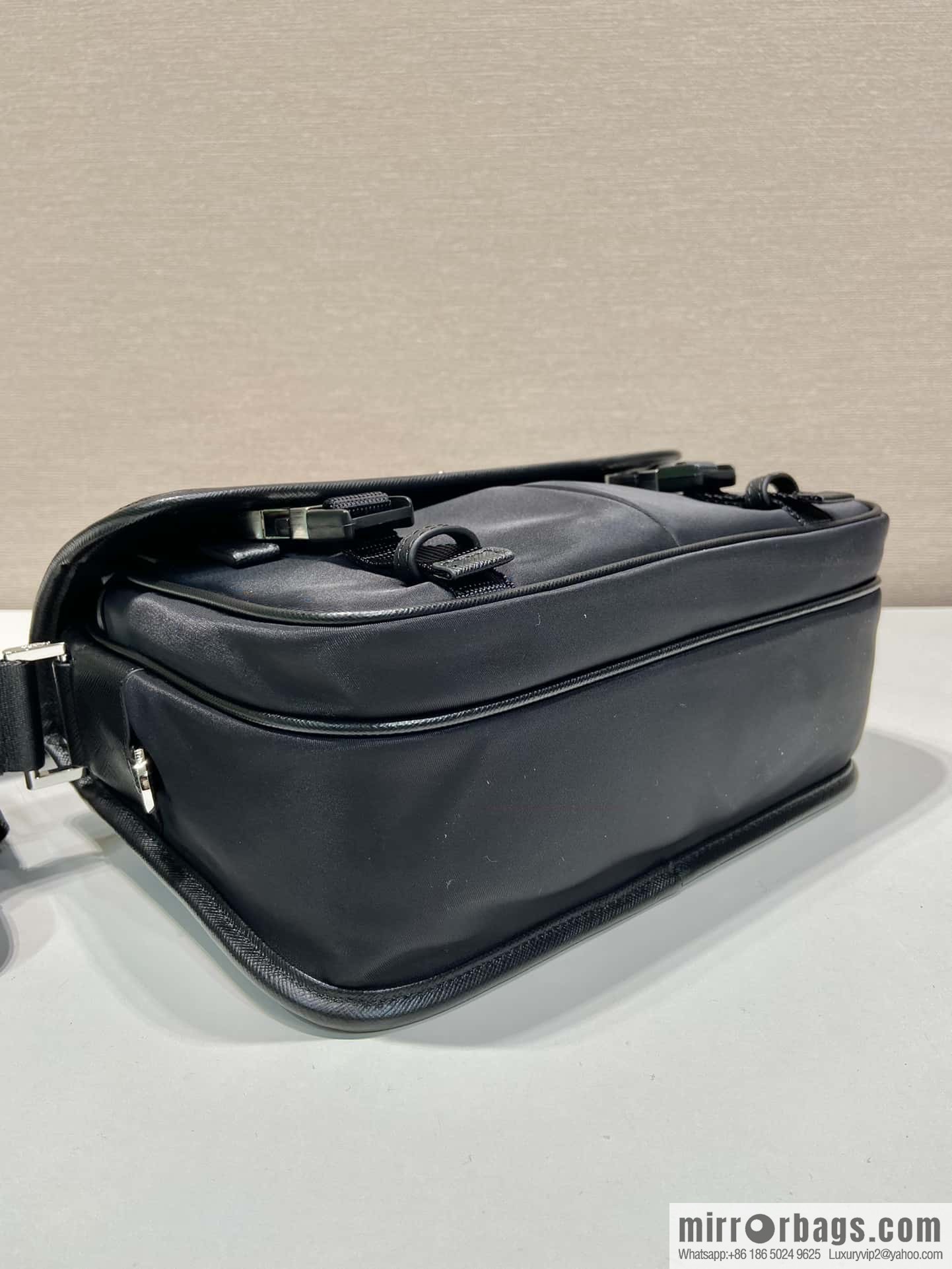 PRADA Prada Nylon Flip Handbag 2VD769M