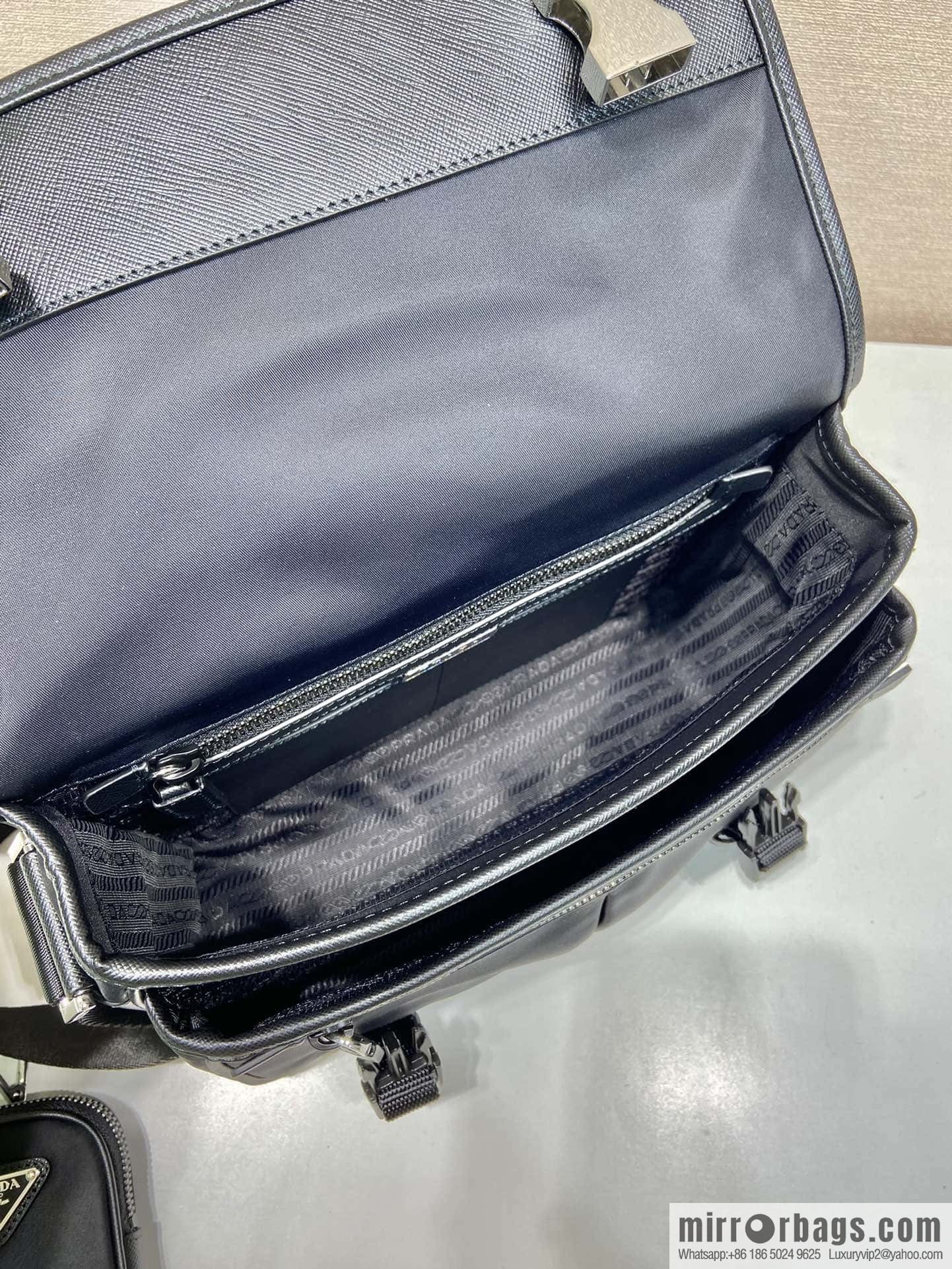 PRADA Prada Nylon Flip Handbag 2VD769M