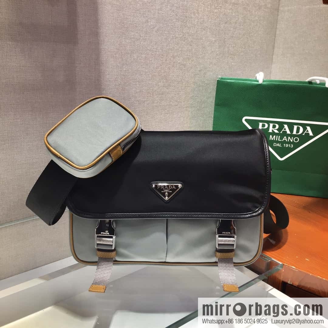 PRADA Prada Nylon Flip Handbag 2VD769M