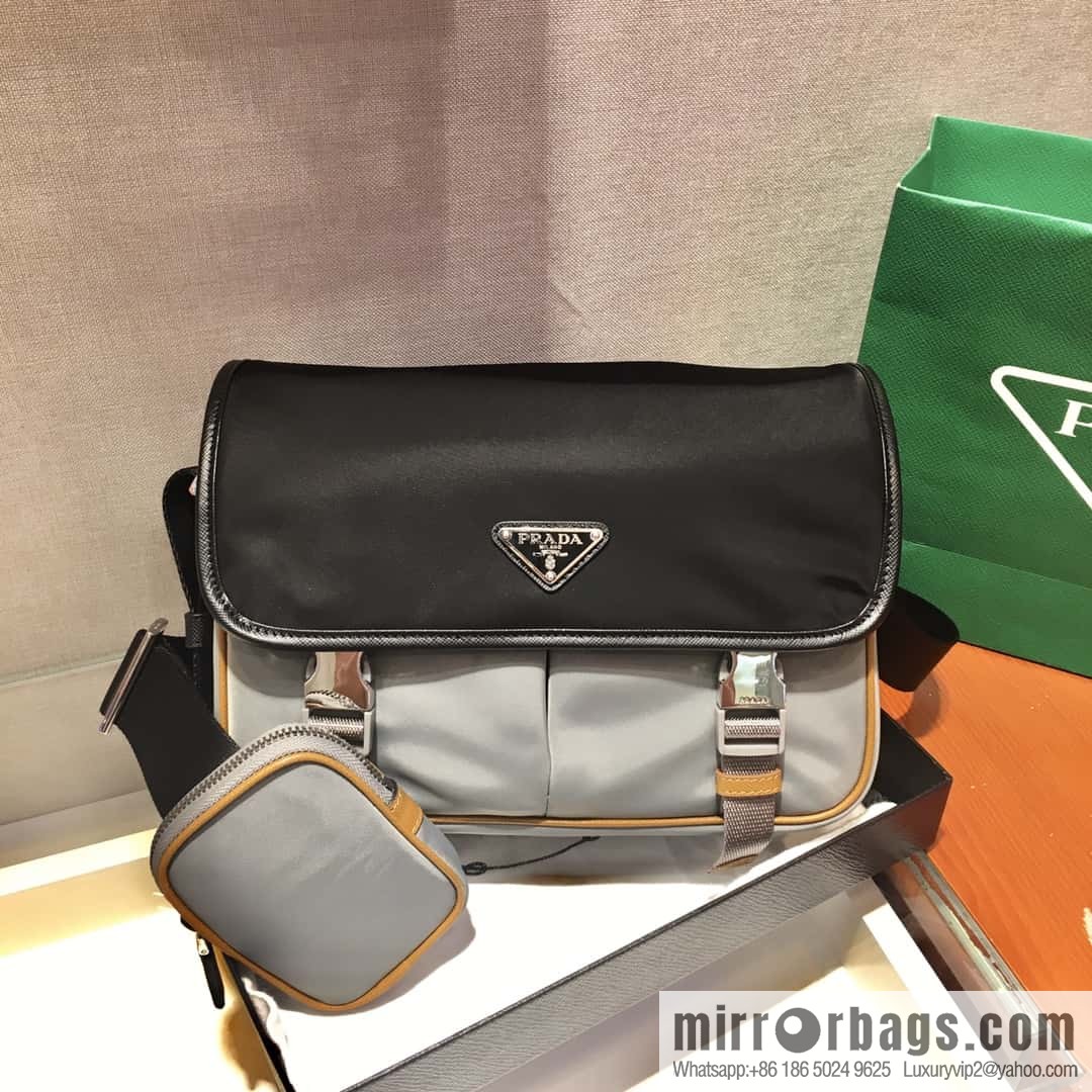 PRADA Prada Nylon Flip Handbag 2VD769M