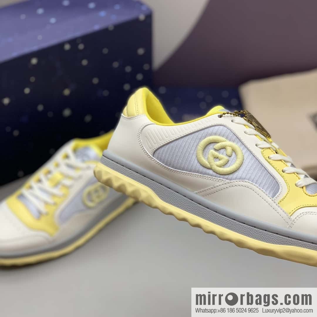 Gucci Gucci, interlocking double G embroidered logo women's sports and leisure shoes
