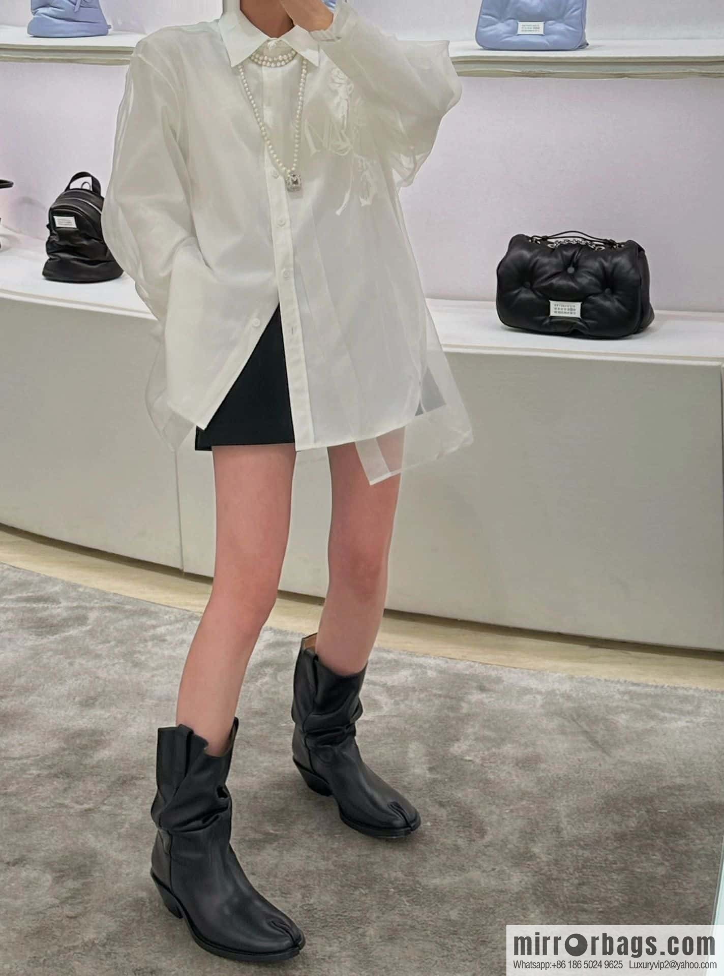 Maison Margiela Split-toed Western Cowboy Boots