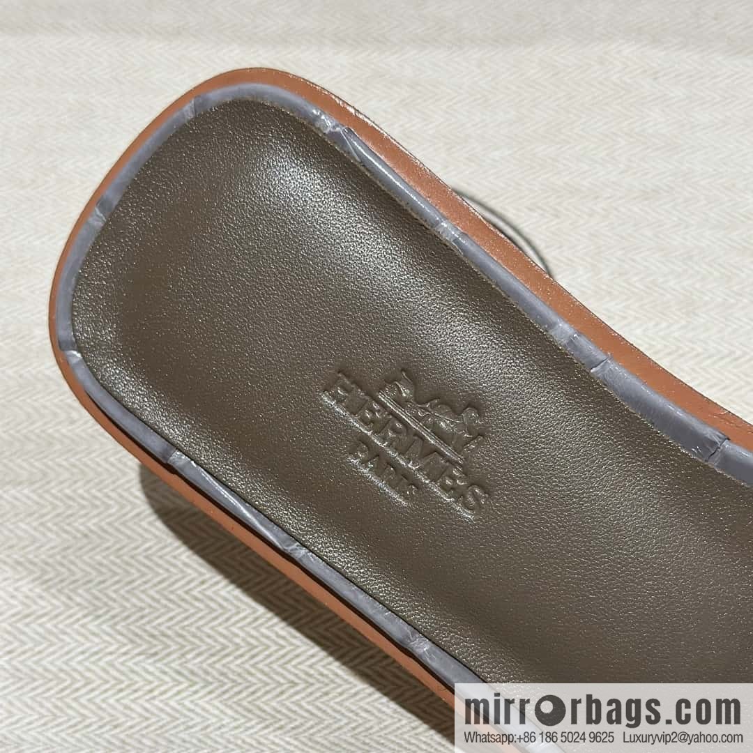 Hermès Crocodile 🐊 slippers