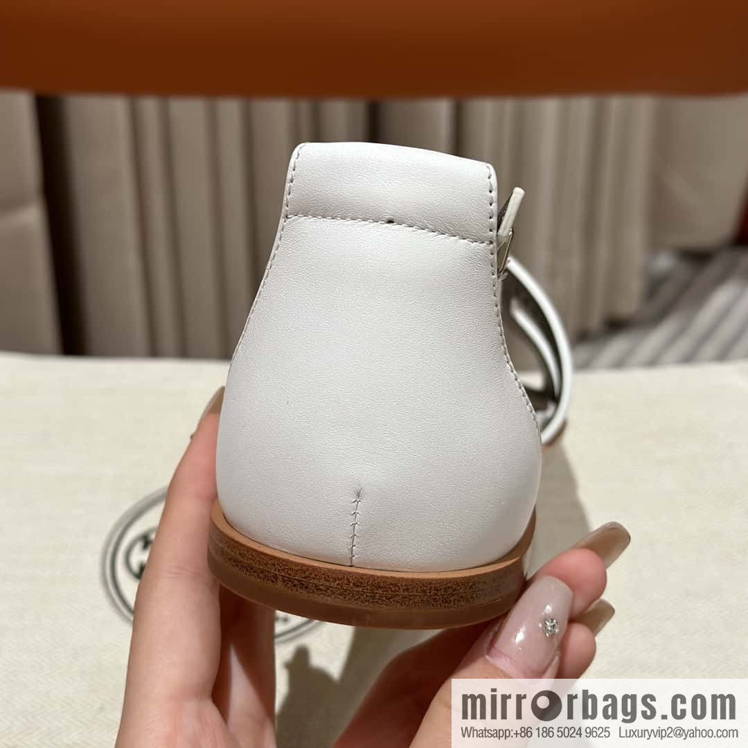 Hermès imported Italian cowhide, new small sandals