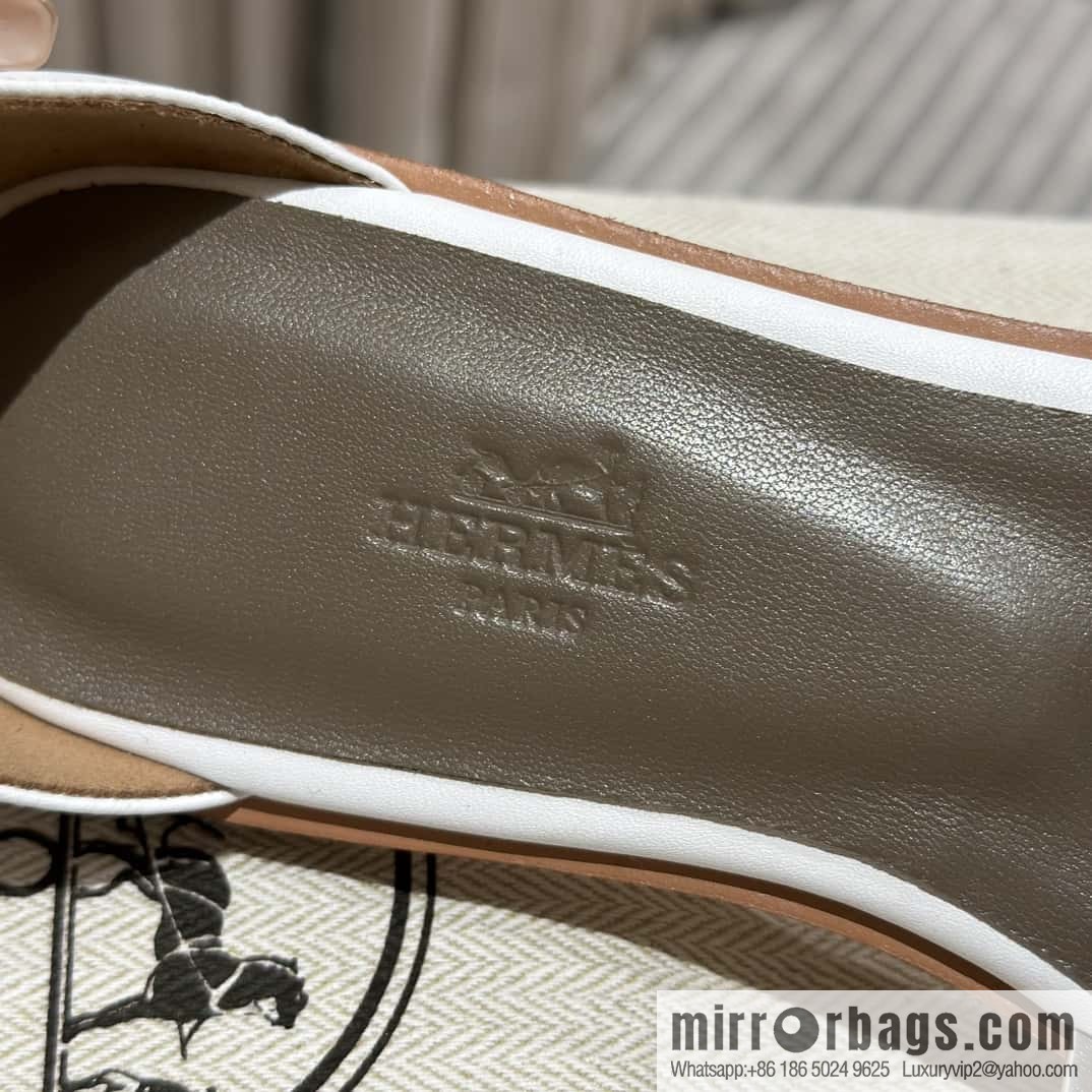 Hermès imported Italian cowhide, new small sandals