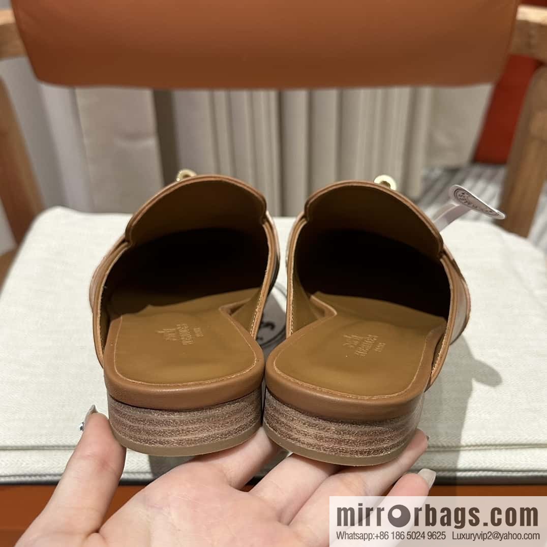 Hermès H's early spring new kelly buckle half drag