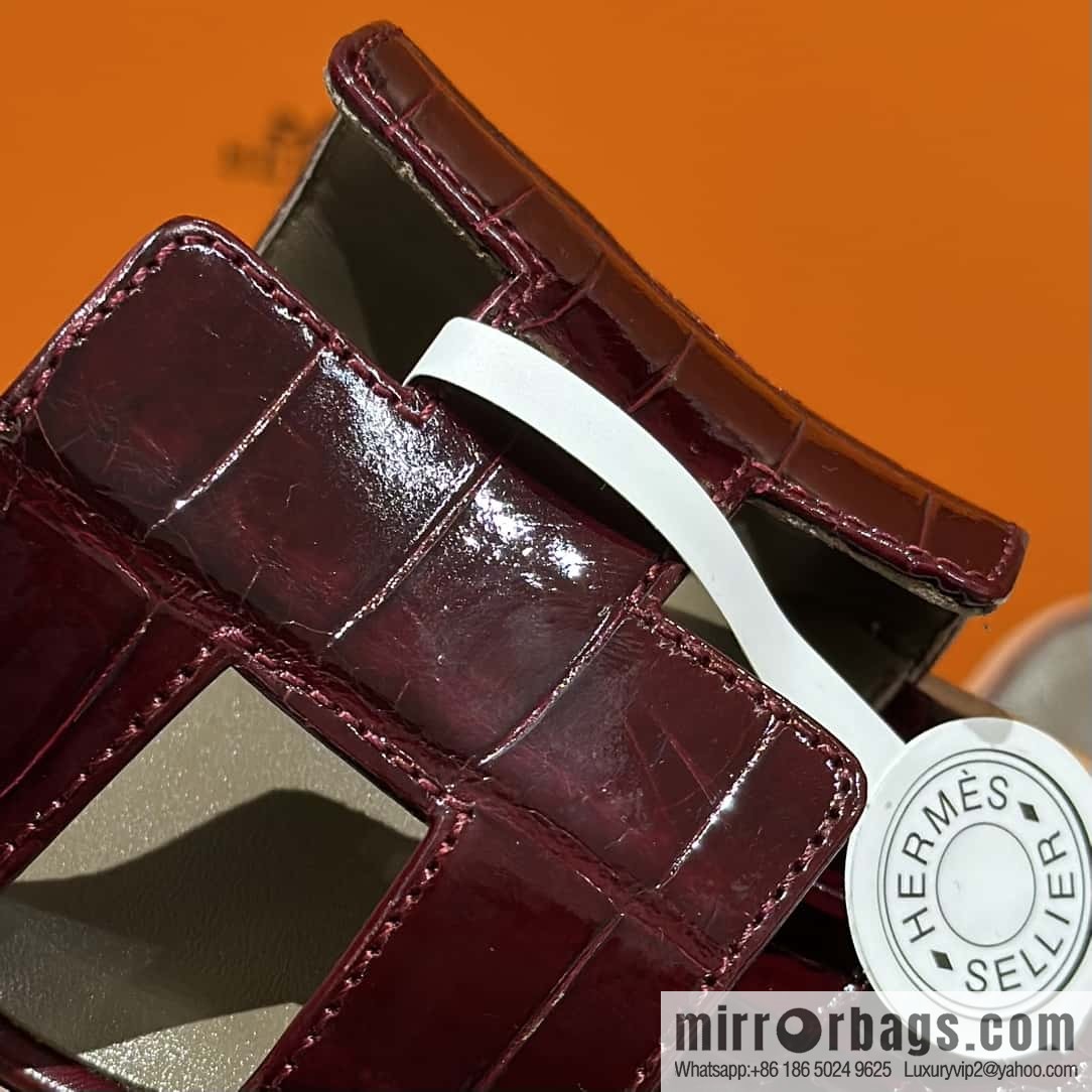 Hermès Classic H Tow Alligator Leather