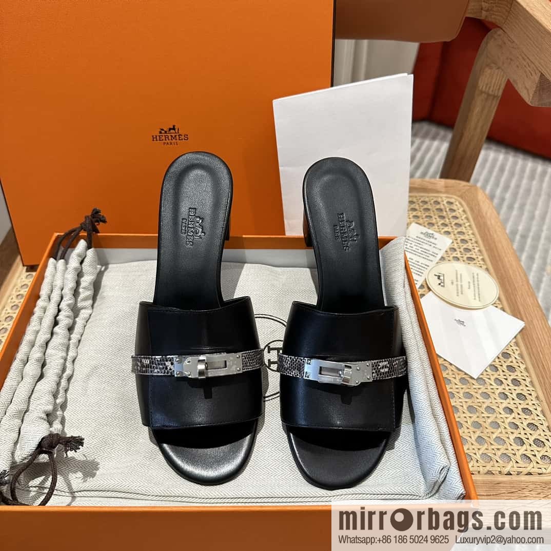 Hermes Kelly Buckle Lizard π¦ Strap High Heel
