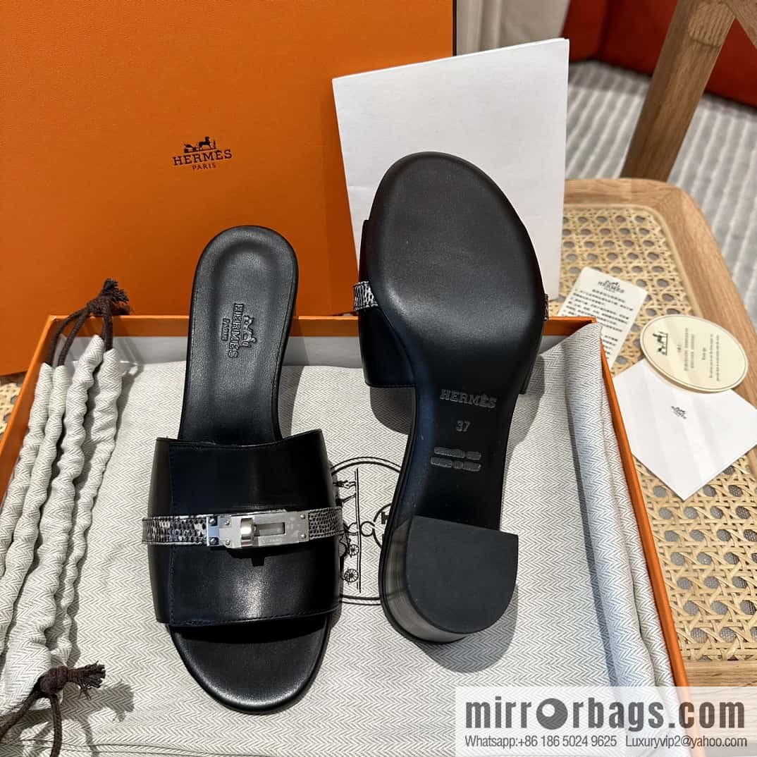 Hermes Kelly Buckle Lizard π¦ Strap High Heel