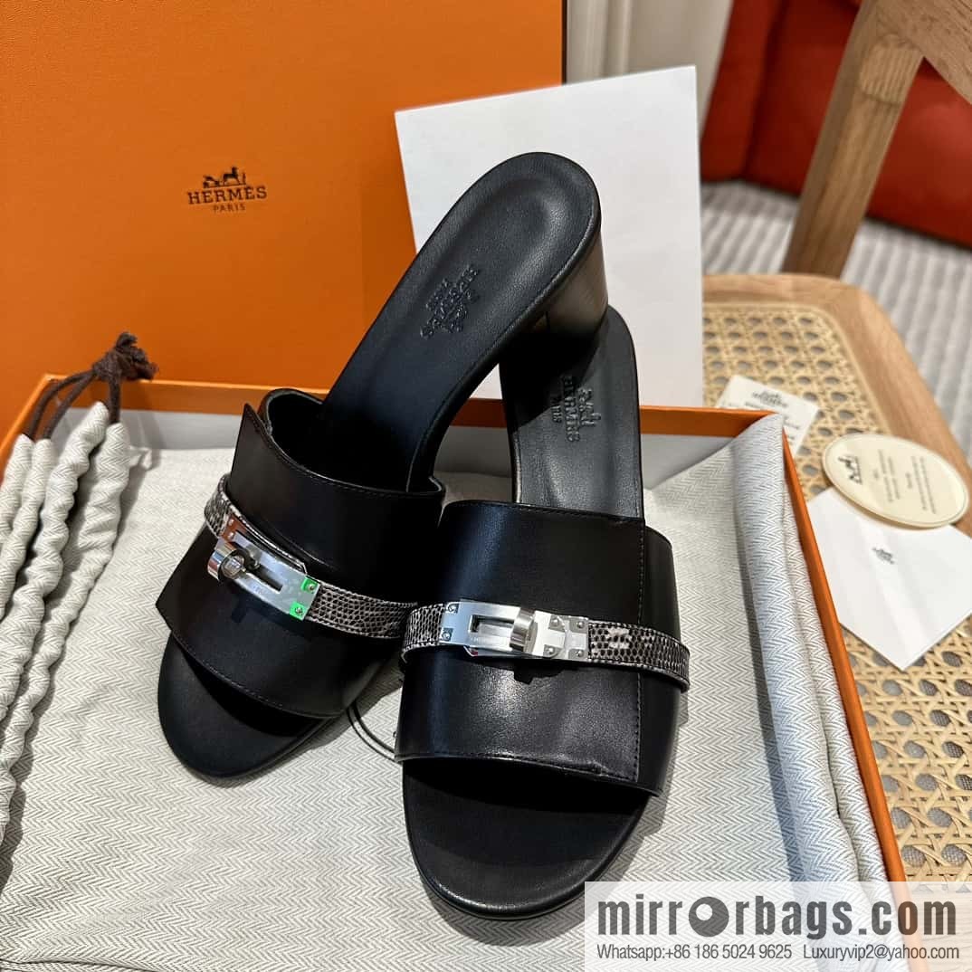 Hermes Kelly Buckle Lizard π¦ Strap High Heel