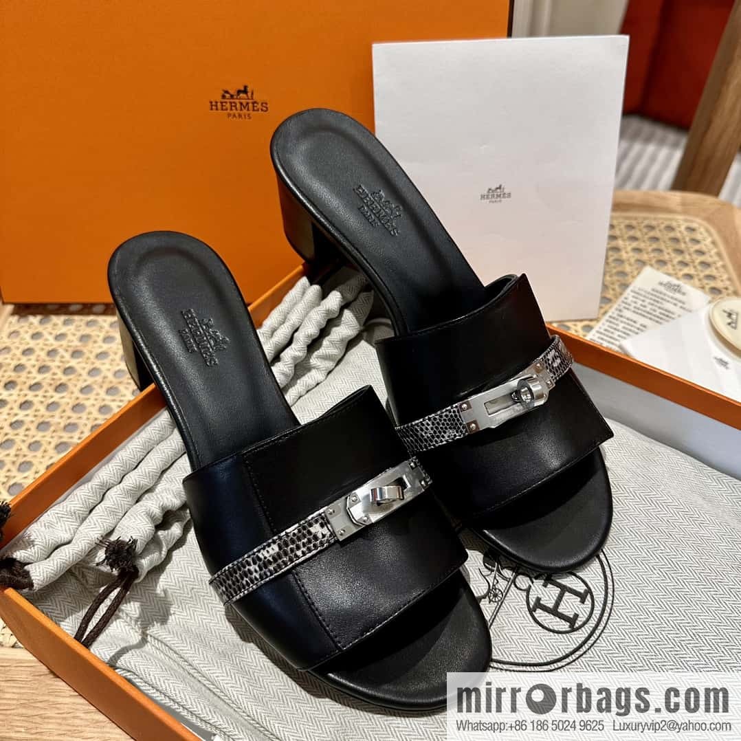 Hermes Kelly Buckle Lizard π¦ Strap High Heel