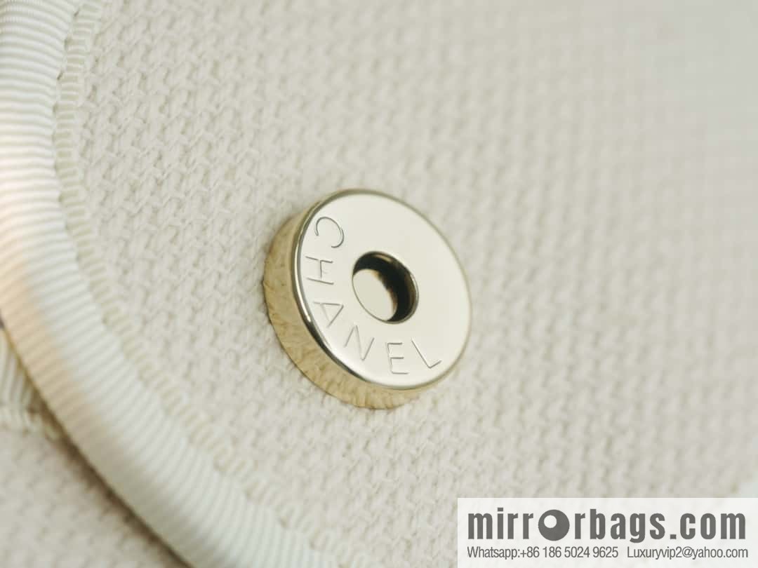 CHANEL pearl logo annual most beautiful embroidery beach bag A66941