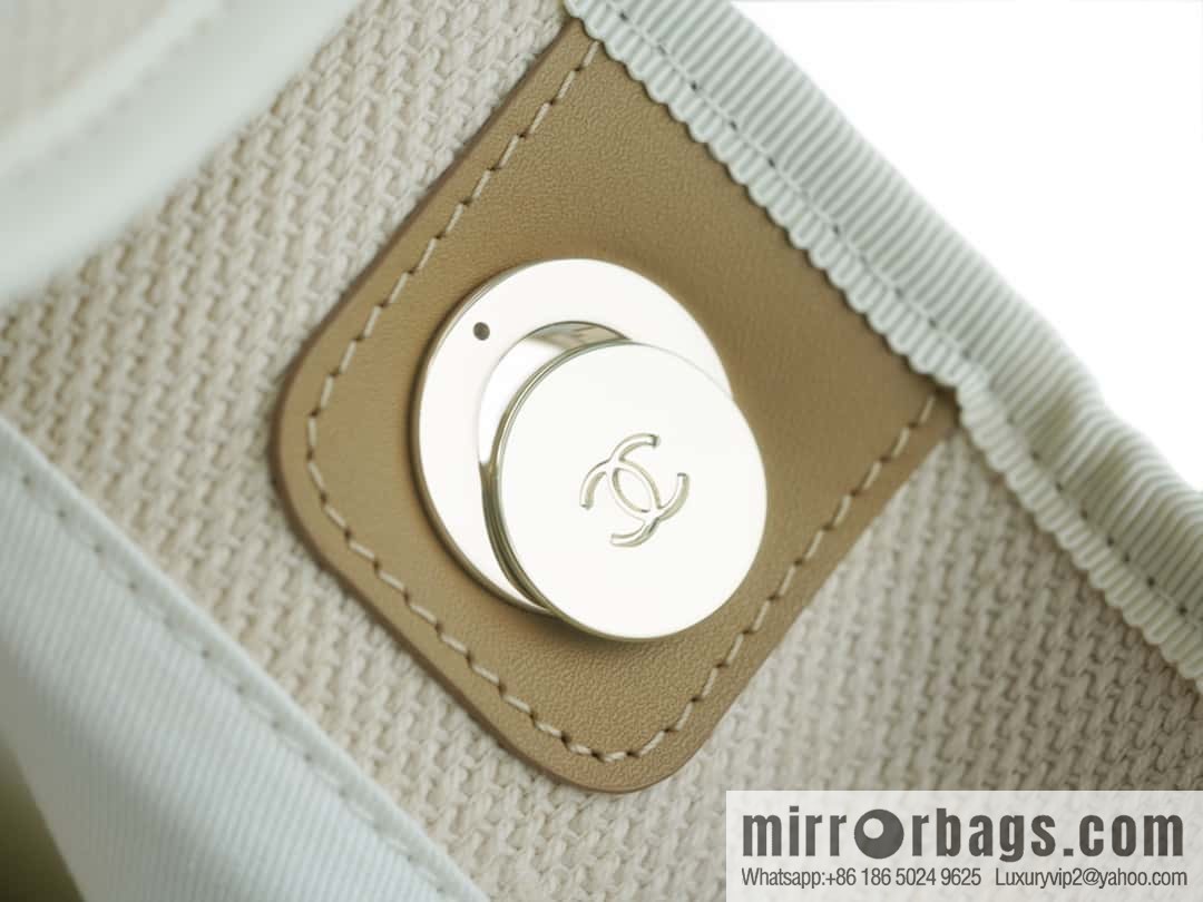 CHANEL pearl logo annual most beautiful embroidery beach bag A66941