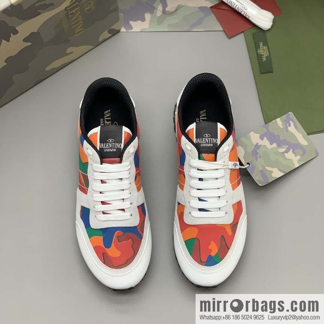 VALENTINO Valentino, men's camouflage fabric sneakers