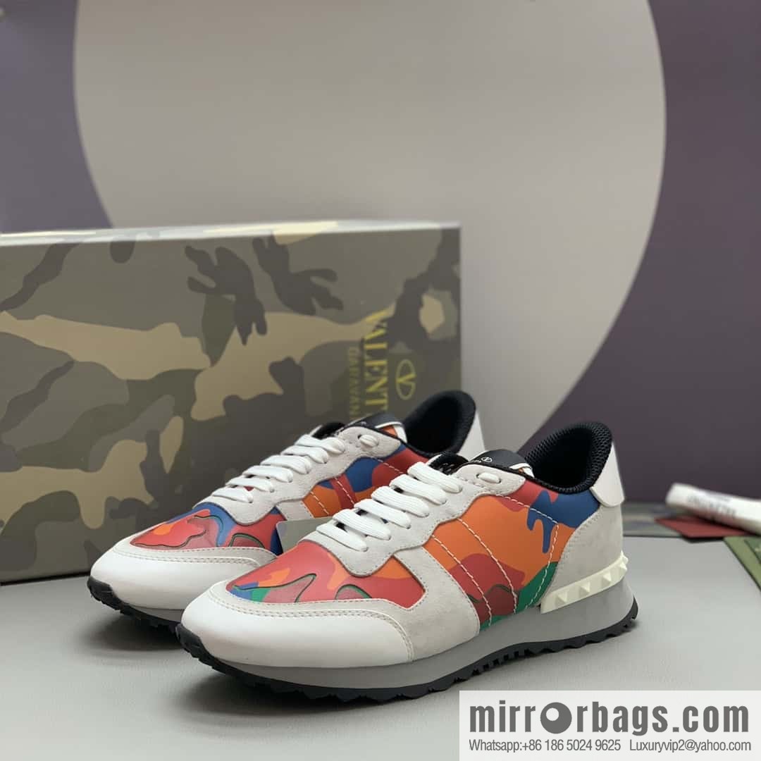 VALENTINO Valentino, men's camouflage fabric sneakers