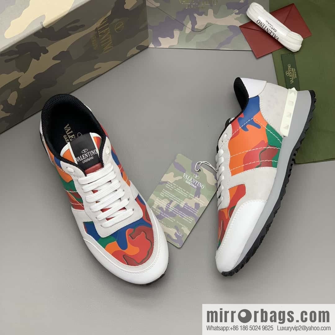 VALENTINO Valentino, men's camouflage fabric sneakers