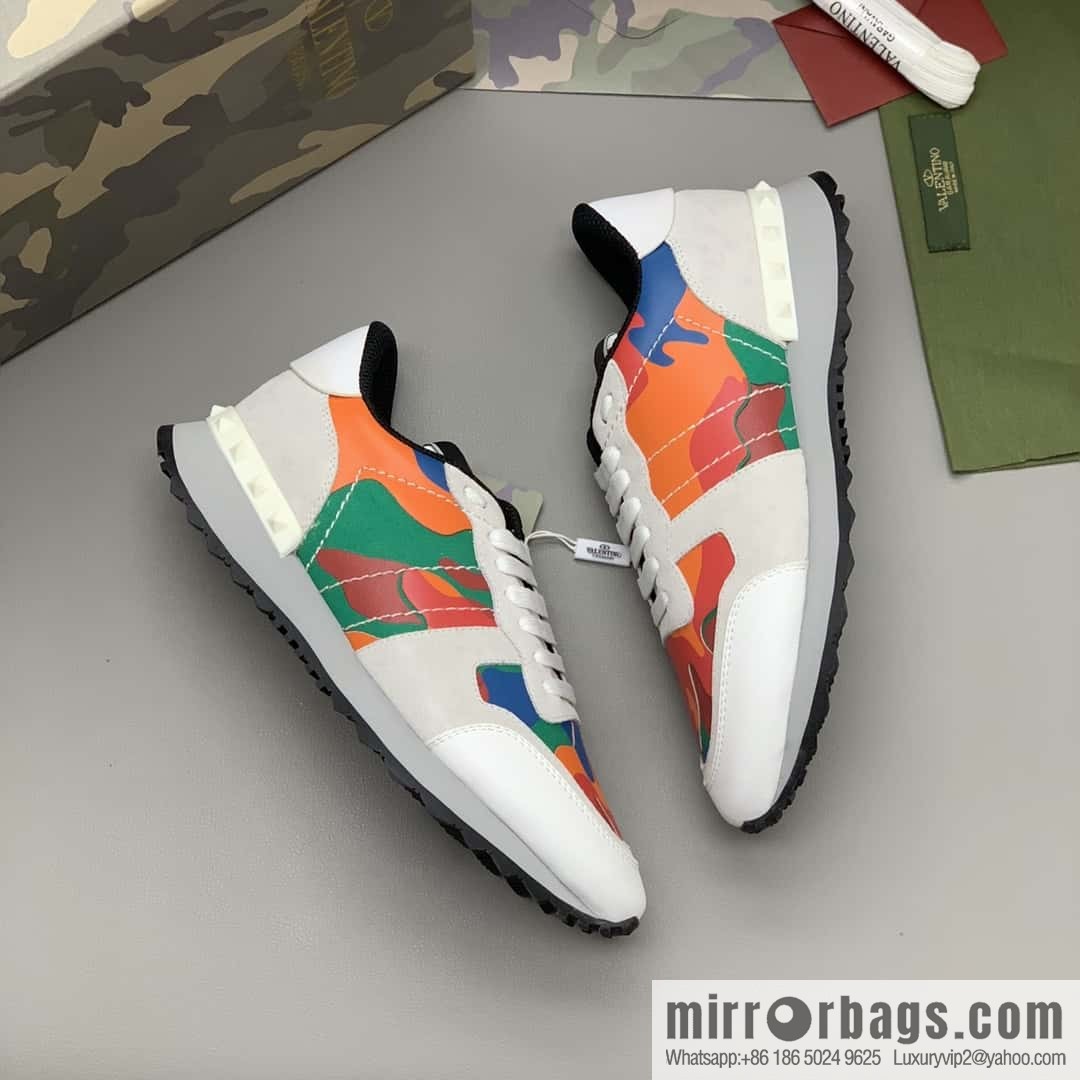 VALENTINO Valentino, men's camouflage fabric sneakers