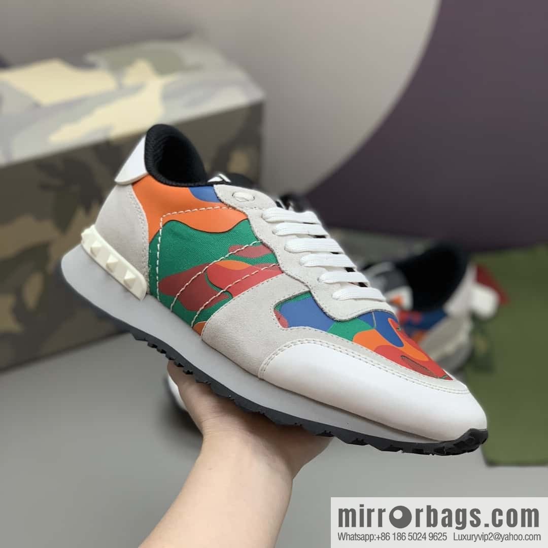 VALENTINO Valentino, men's camouflage fabric sneakers