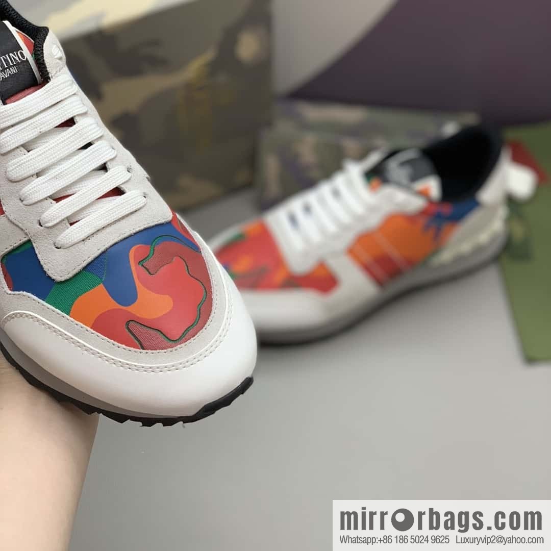 VALENTINO Valentino, men's camouflage fabric sneakers