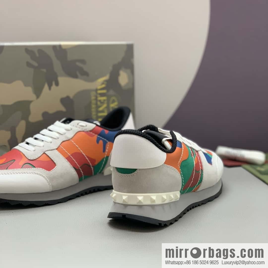 VALENTINO Valentino, men's camouflage fabric sneakers