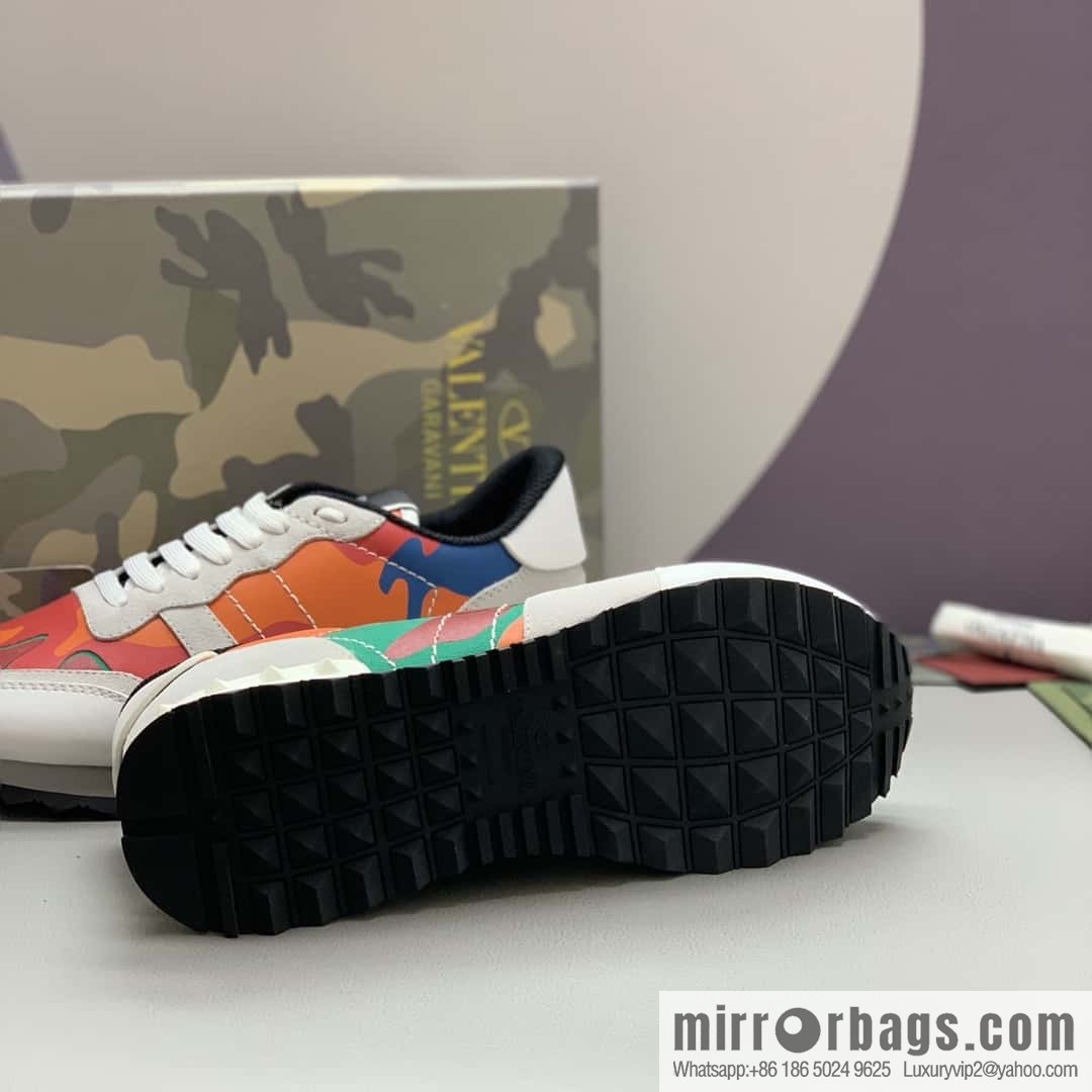 VALENTINO Valentino, men's camouflage fabric sneakers
