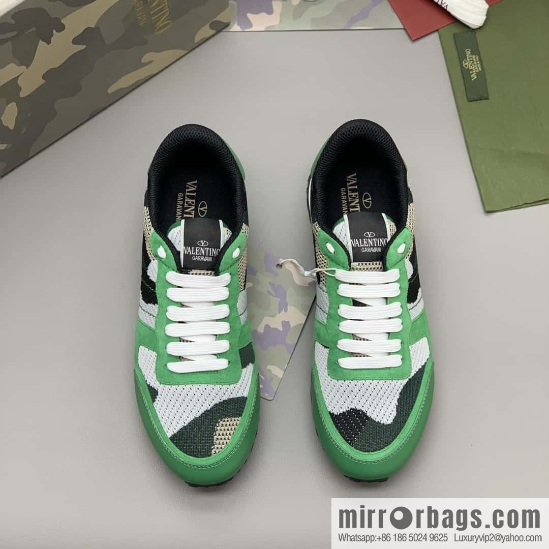 VALENTINO Valentino, men's camouflage fabric sneakers