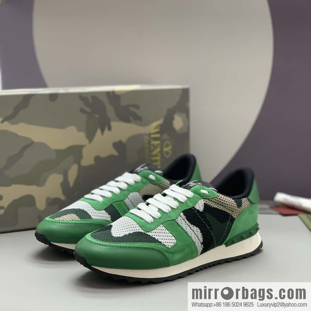VALENTINO Valentino, men's camouflage fabric sneakers