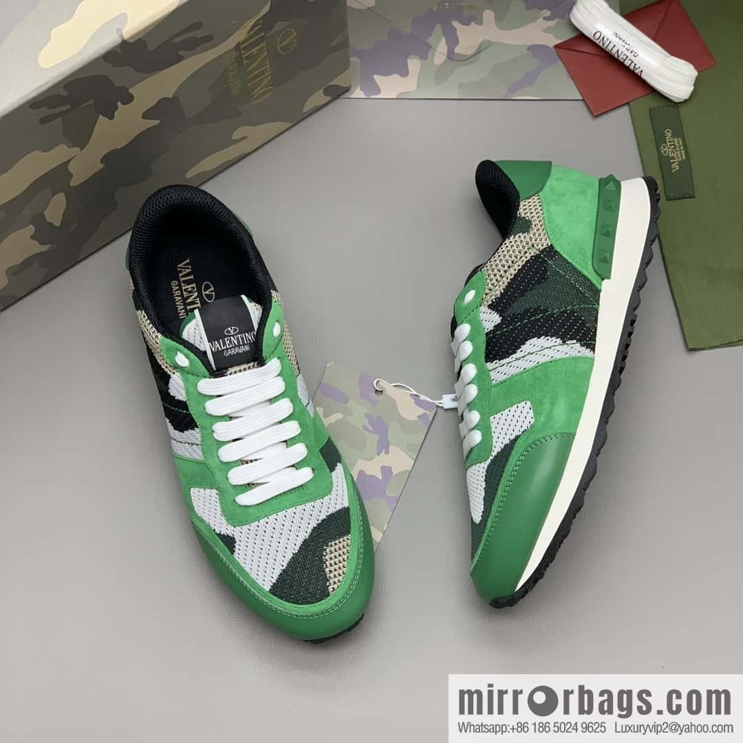 VALENTINO Valentino, men's camouflage fabric sneakers
