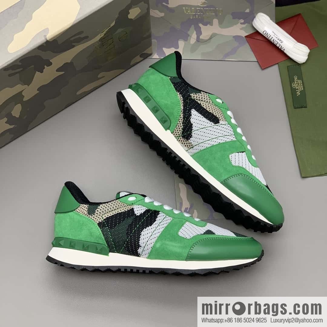 VALENTINO Valentino, men's camouflage fabric sneakers