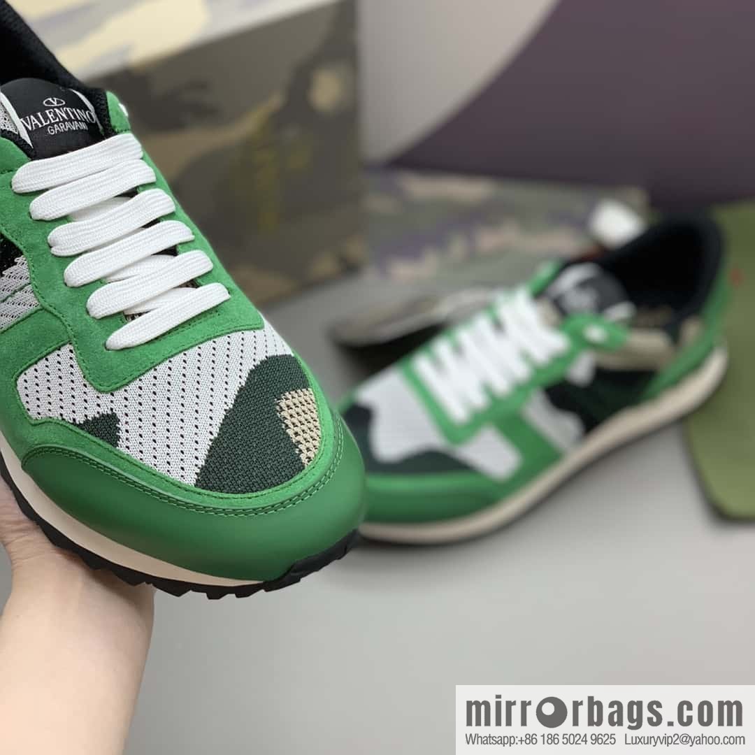 VALENTINO Valentino, men's camouflage fabric sneakers