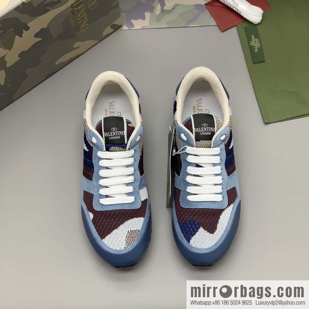 VALENTINO Valentino, men's camouflage fabric sneakers