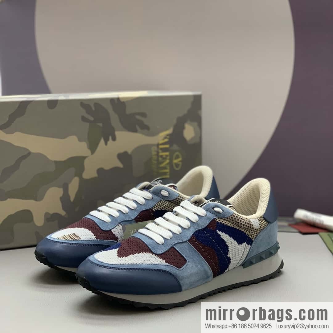 VALENTINO Valentino, men's camouflage fabric sneakers