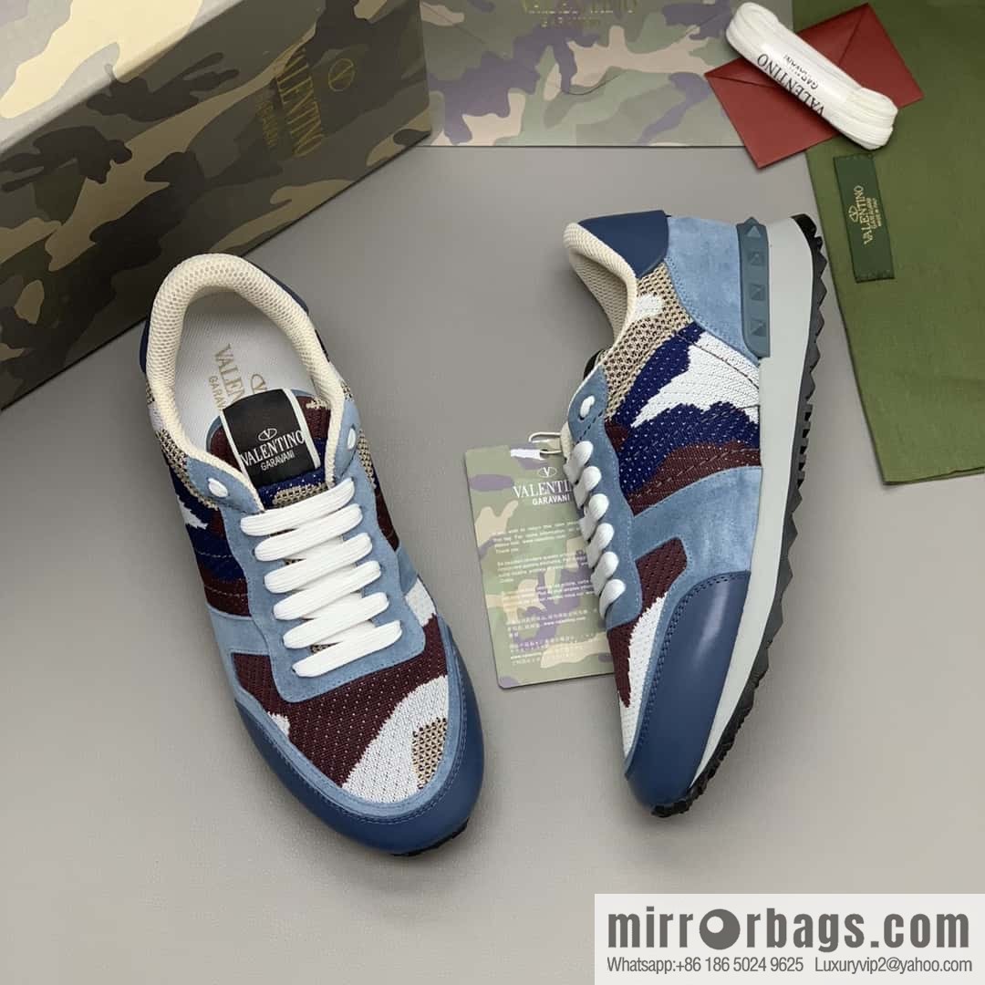 VALENTINO Valentino, men's camouflage fabric sneakers