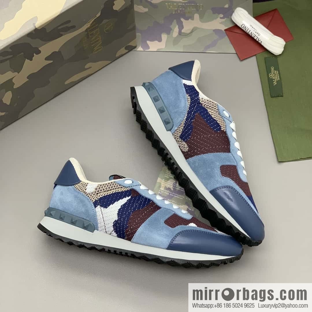 VALENTINO Valentino, men's camouflage fabric sneakers