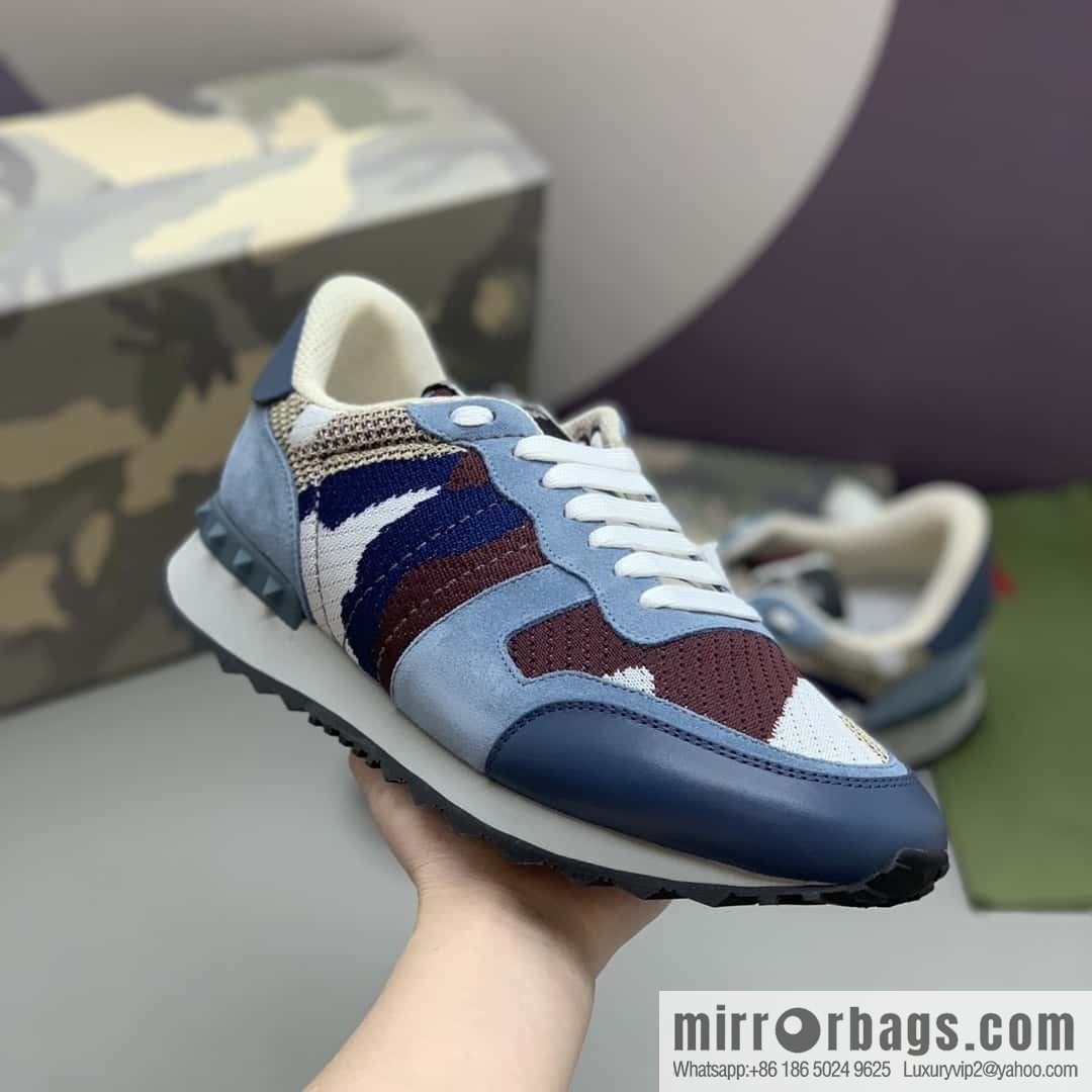 VALENTINO Valentino, men's camouflage fabric sneakers