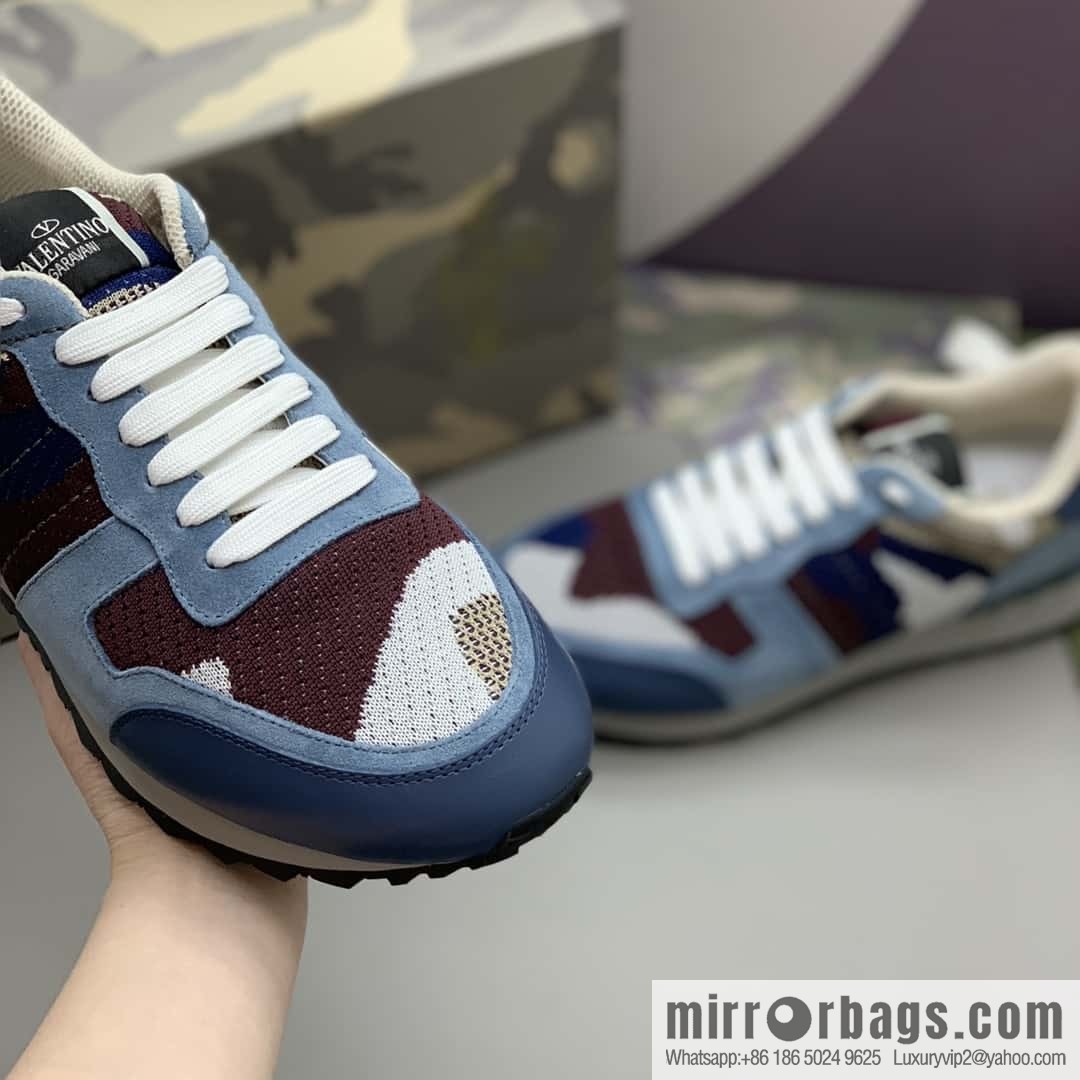 VALENTINO Valentino, men's camouflage fabric sneakers